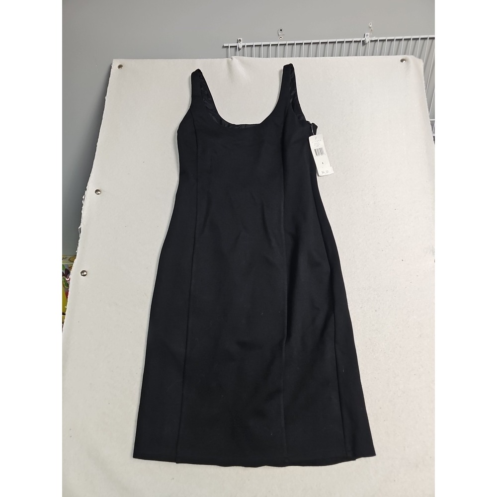 Lauren Ralph Lauren Black Sleeveless Scoop‎ Neck Sheath Dress Size 6 NWT